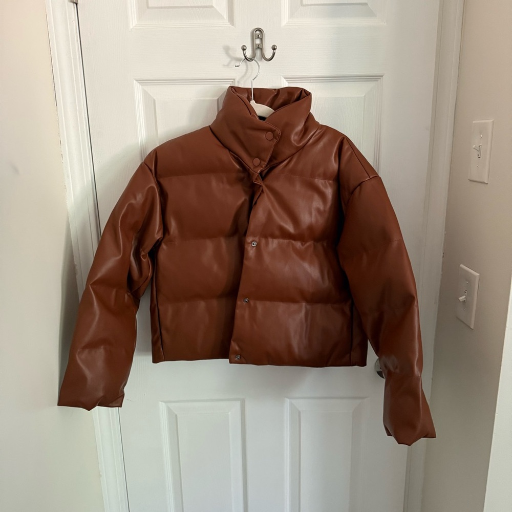 a new day Chestnut Puffer Jacket